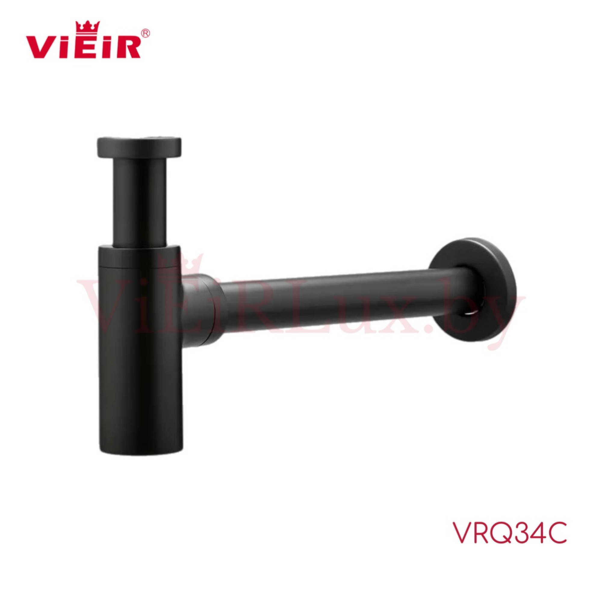 Сифон Vieir VRQ34C (черный матовый) - фото