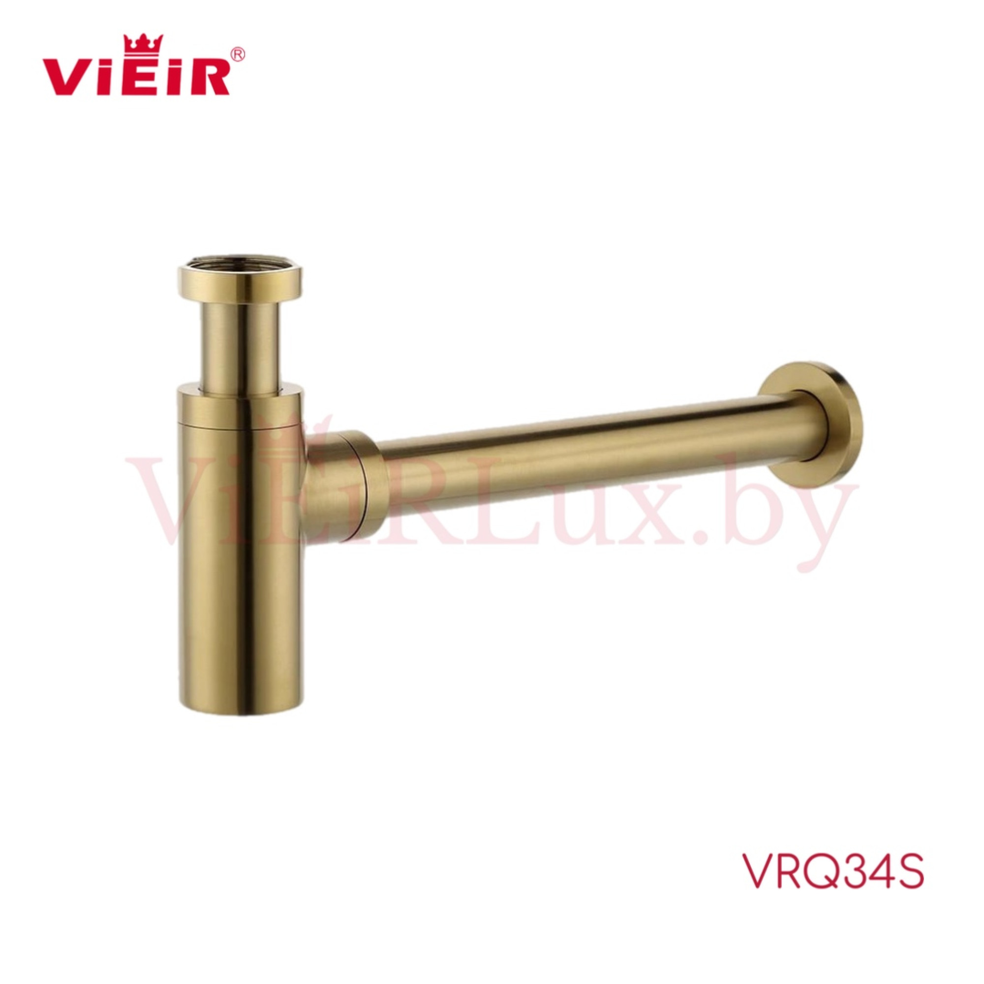 Сифон Vieir VRQ34S (матовое золото) - фото