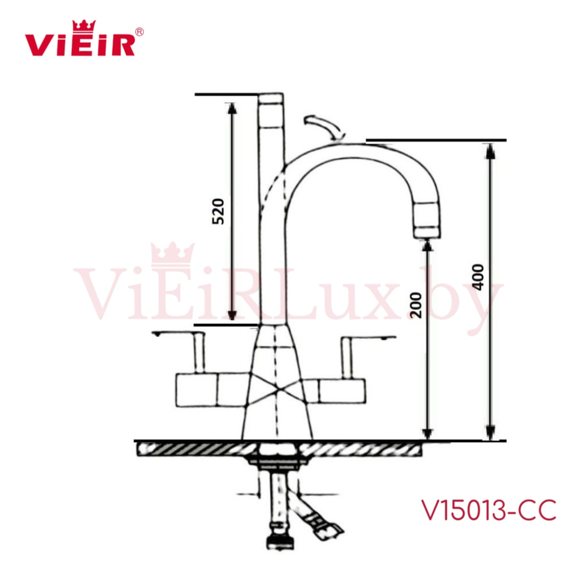 Смеситель Vieir V15013-CC - фото3
