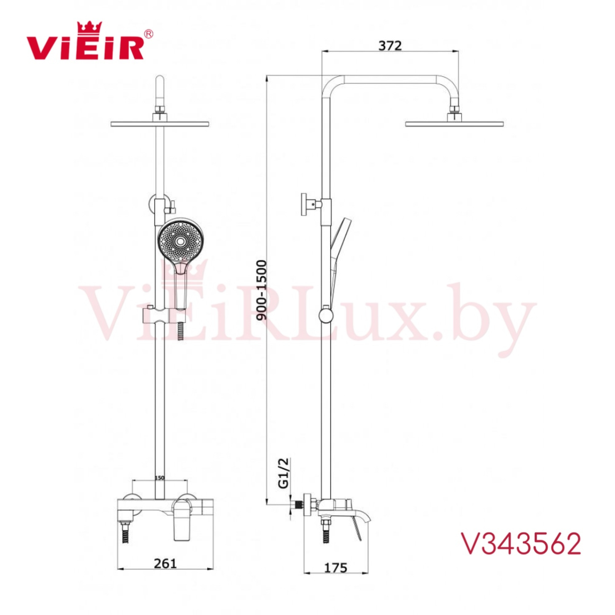 Душевая система  Vieir V343562 - фото5