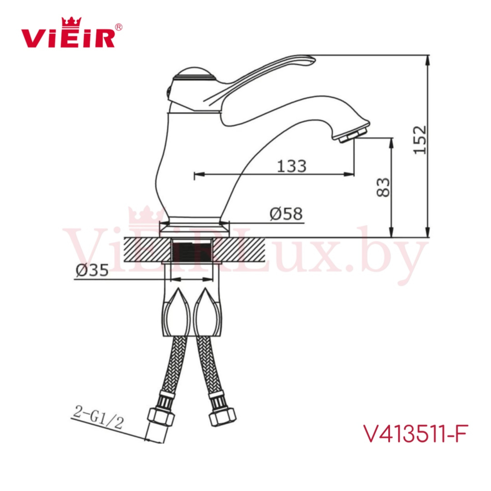 Смеситель Vieir V413511-F - фото2