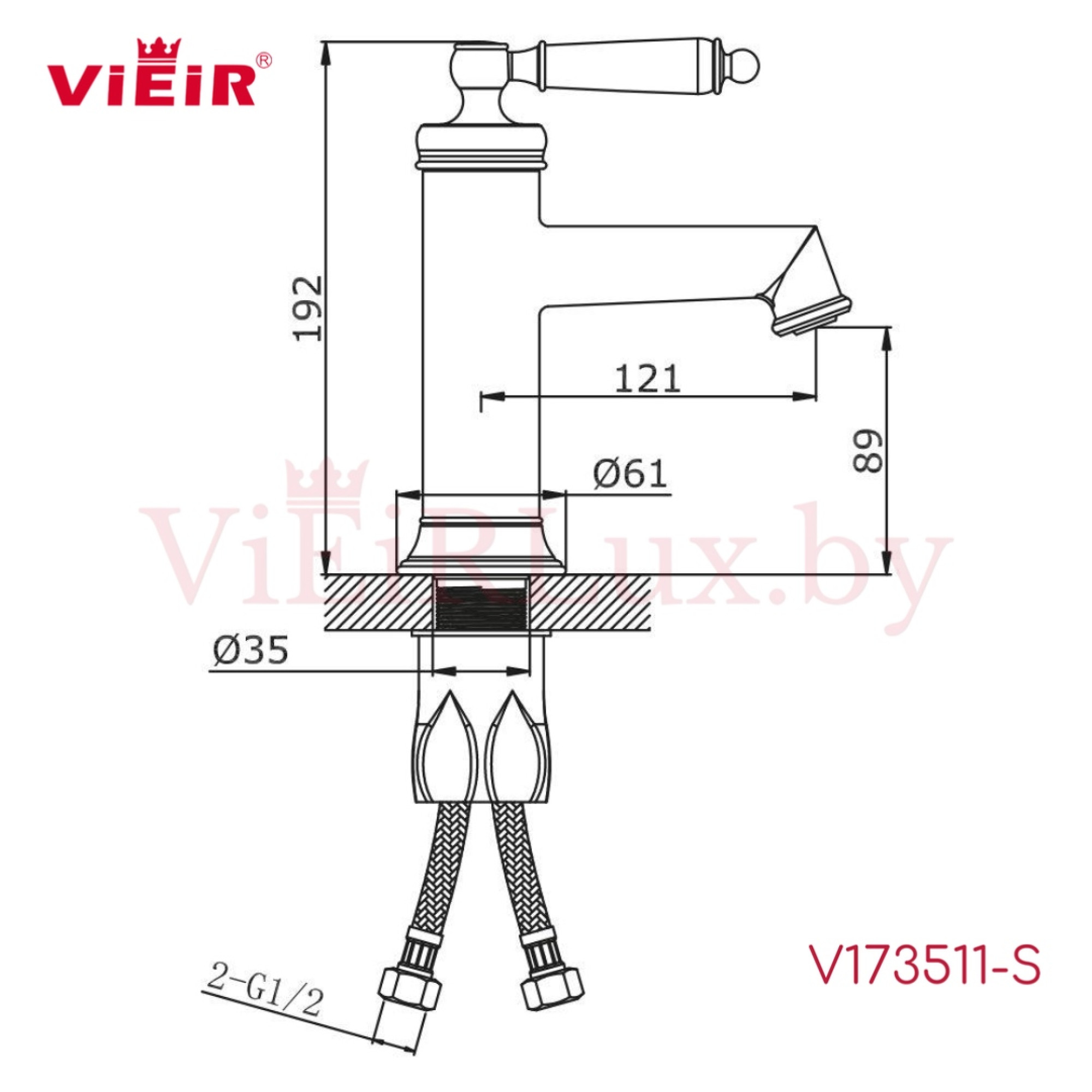 Смеситель Vieir V173511-S - фото5