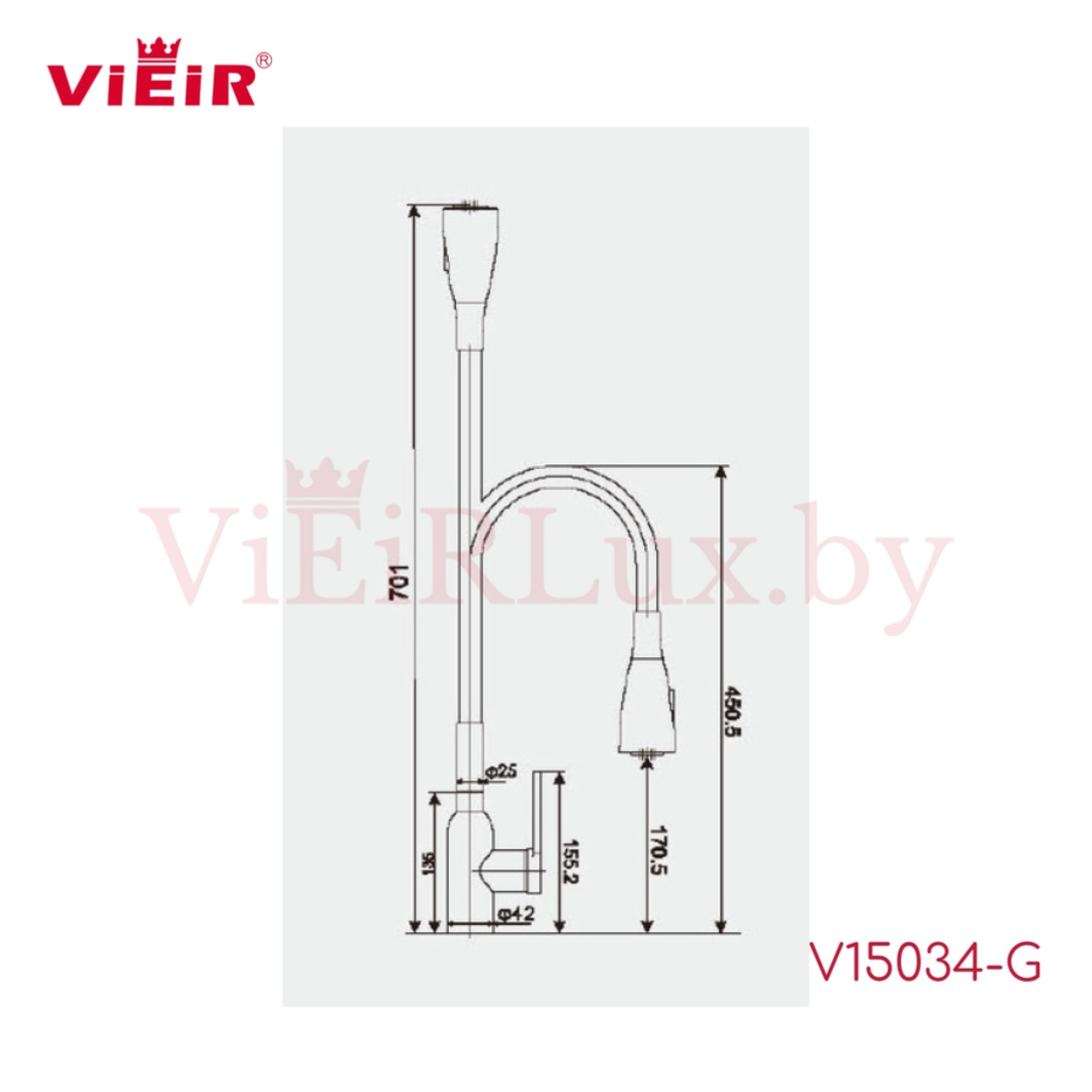 Смеситель Vieir V15034-G - фото2