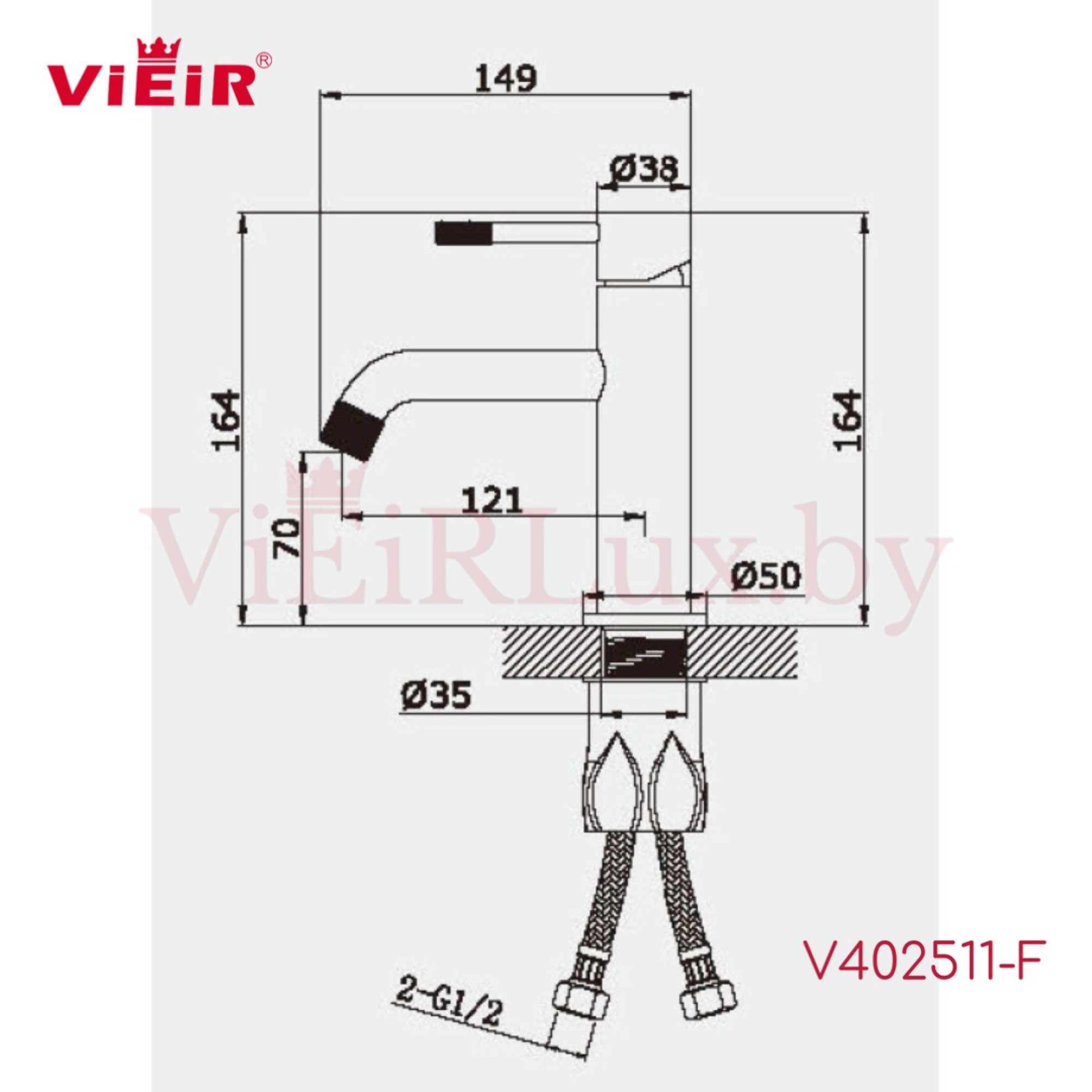 Смеситель Vieir V402511-F - фото4