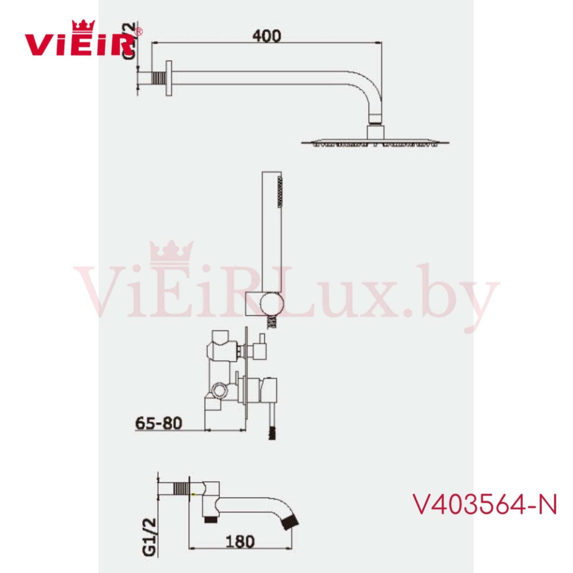 Душевая система  Vieir V403564-N - фото2
