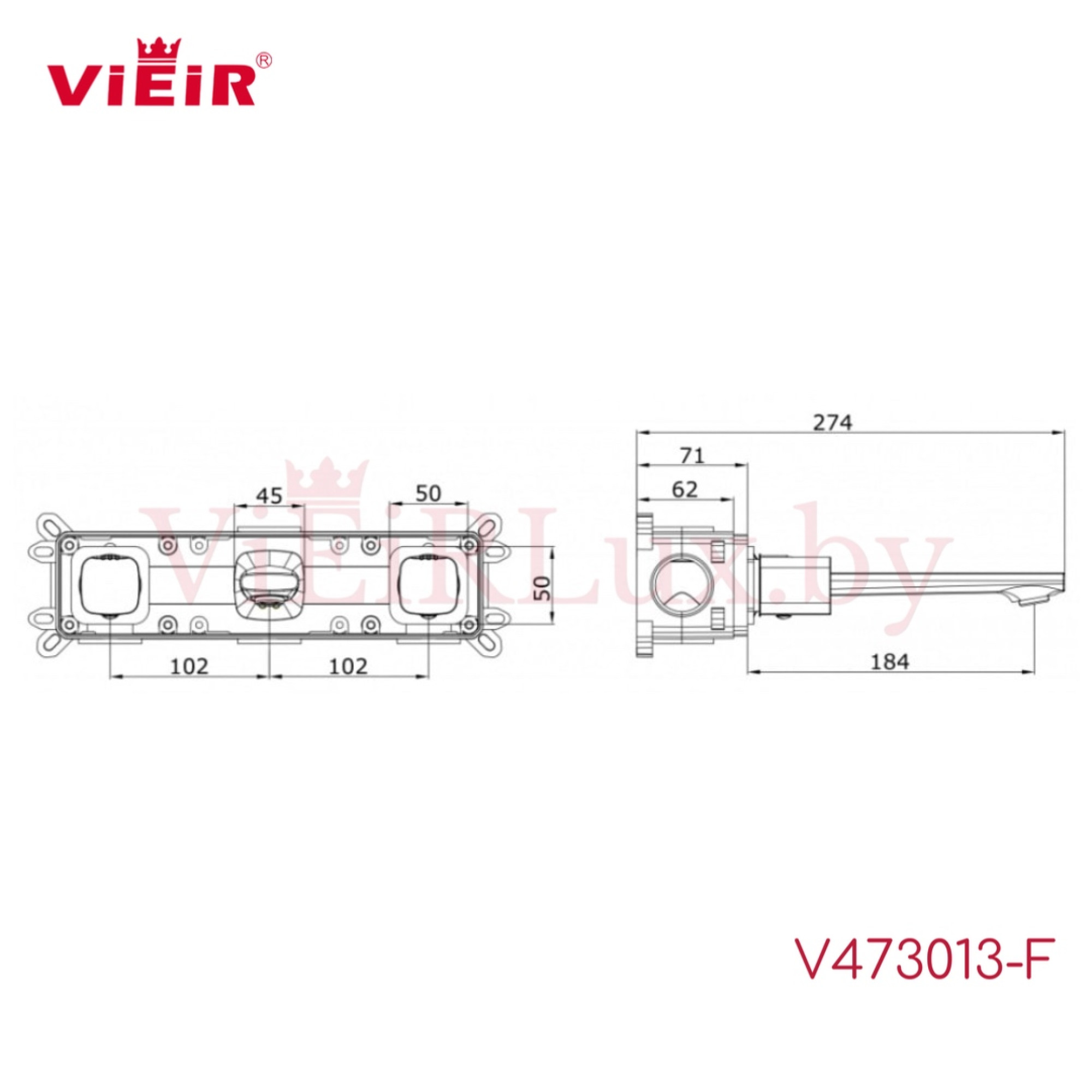 Смеситель Vieir V473013-F - фото2