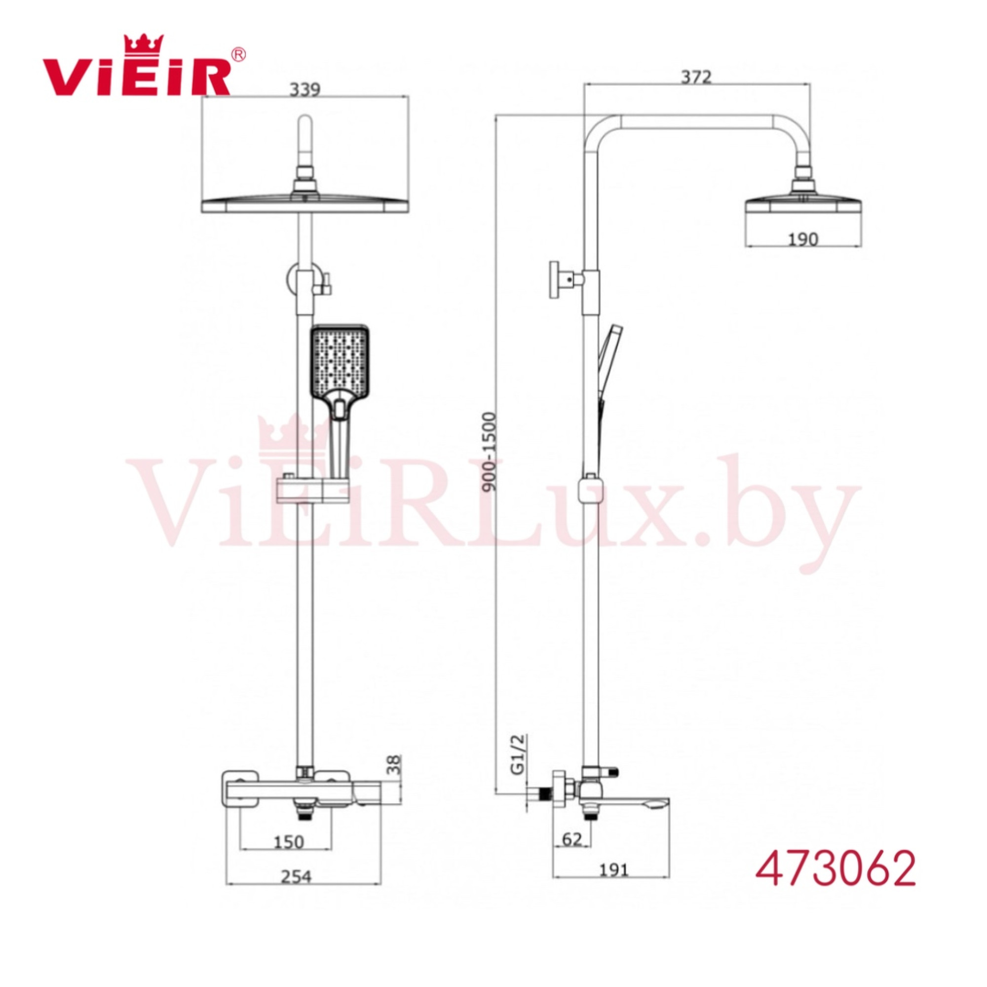 Душевая система  Vieir V473062 - фото2
