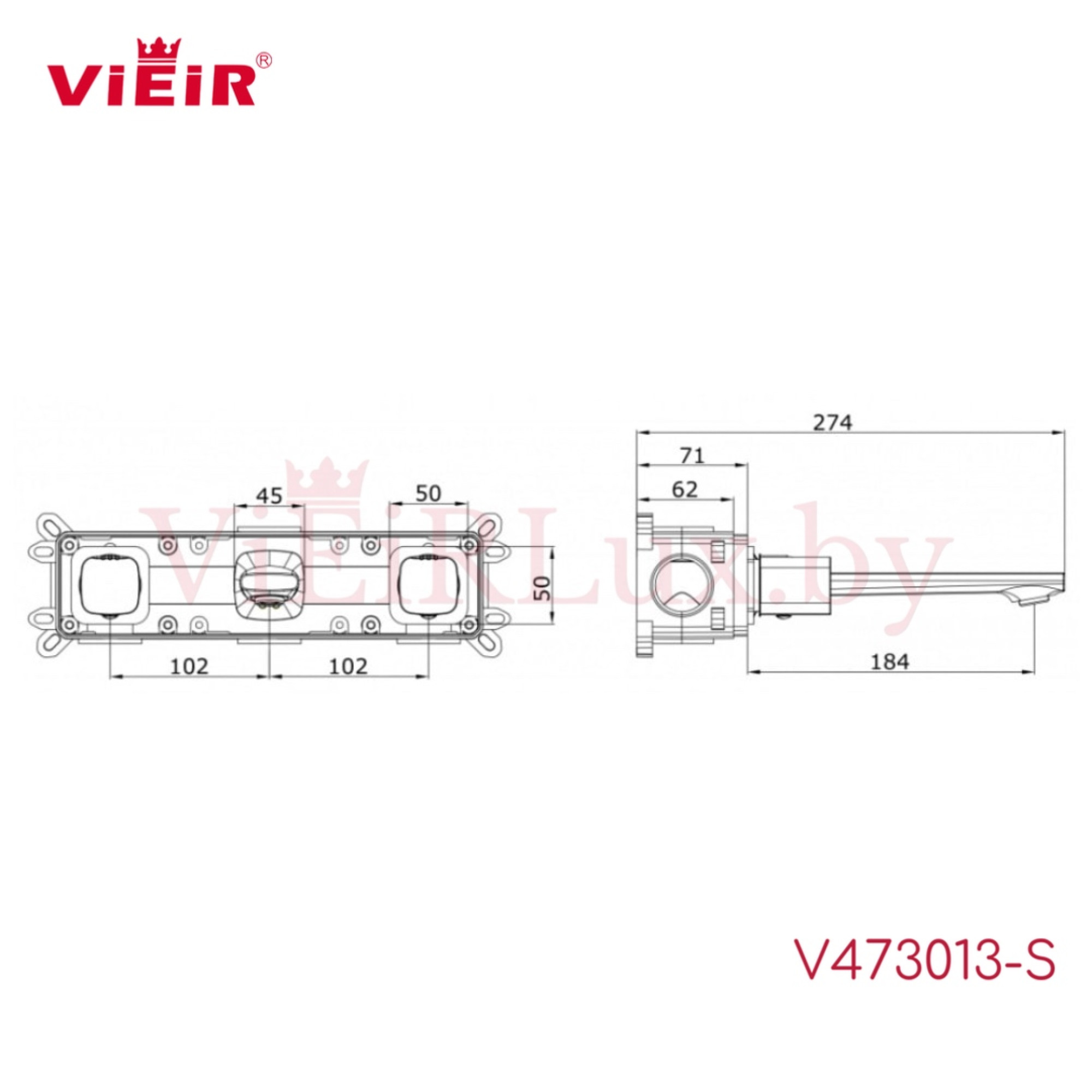 Смеситель Vieir V473013-S - фото2