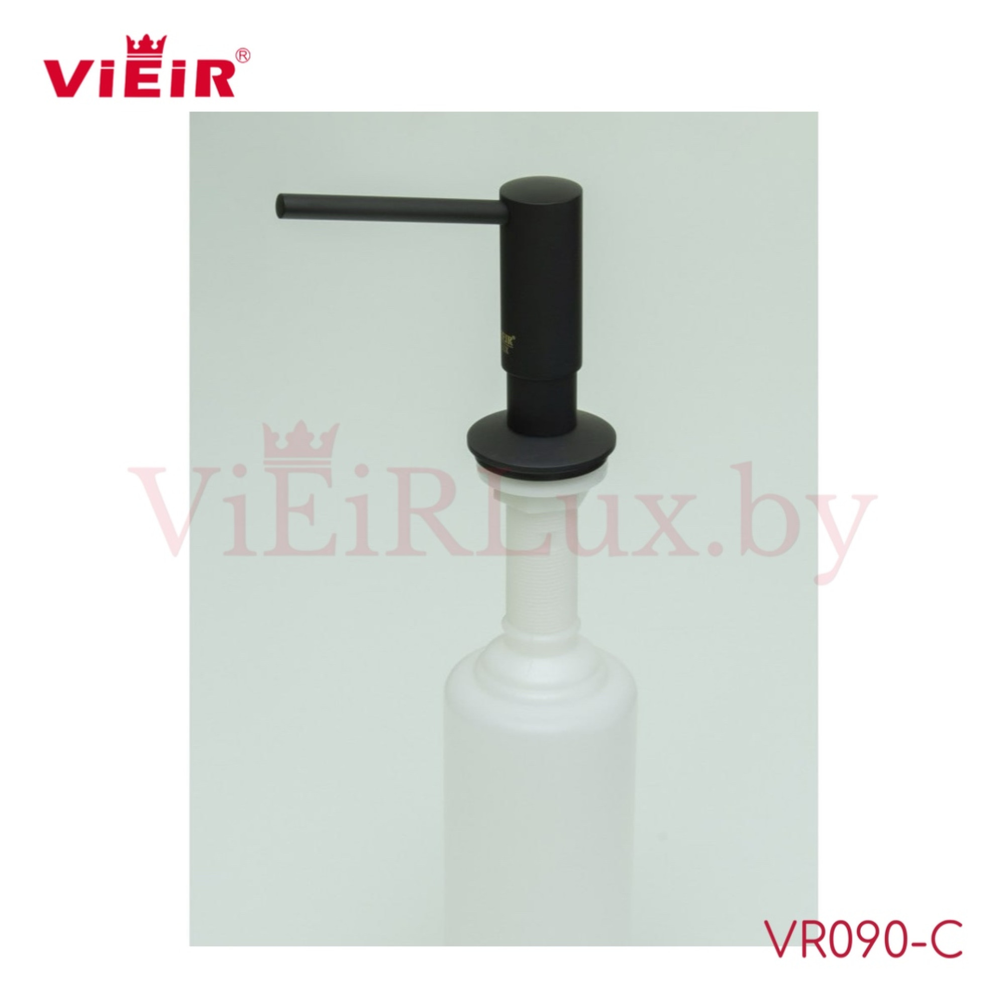 Дозатор для моющего средства Vieir VR090-C Black - фото
