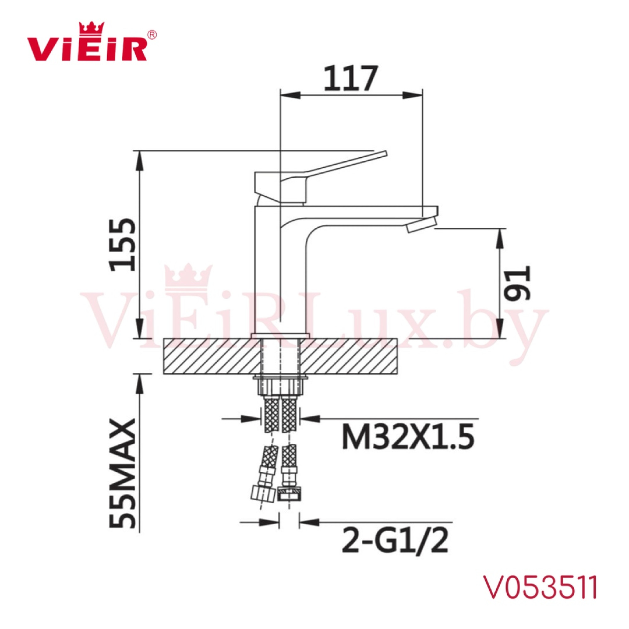 Смеситель Vieir V053511 - фото2
