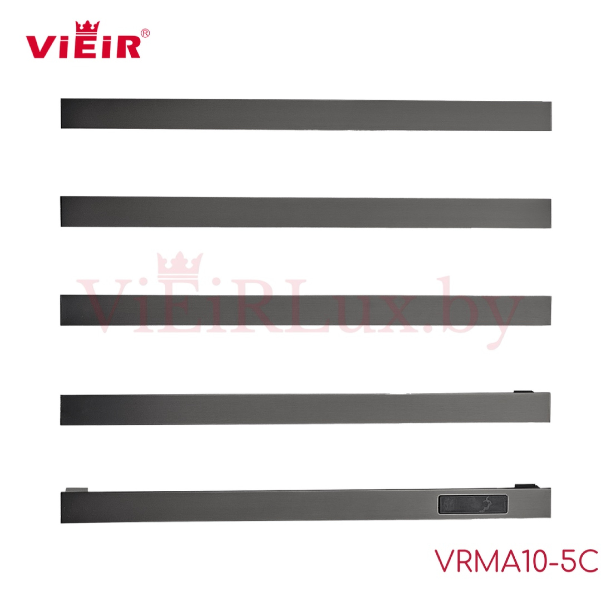 Полотенцесушитель Vieir VRMA10-5G графит - фото