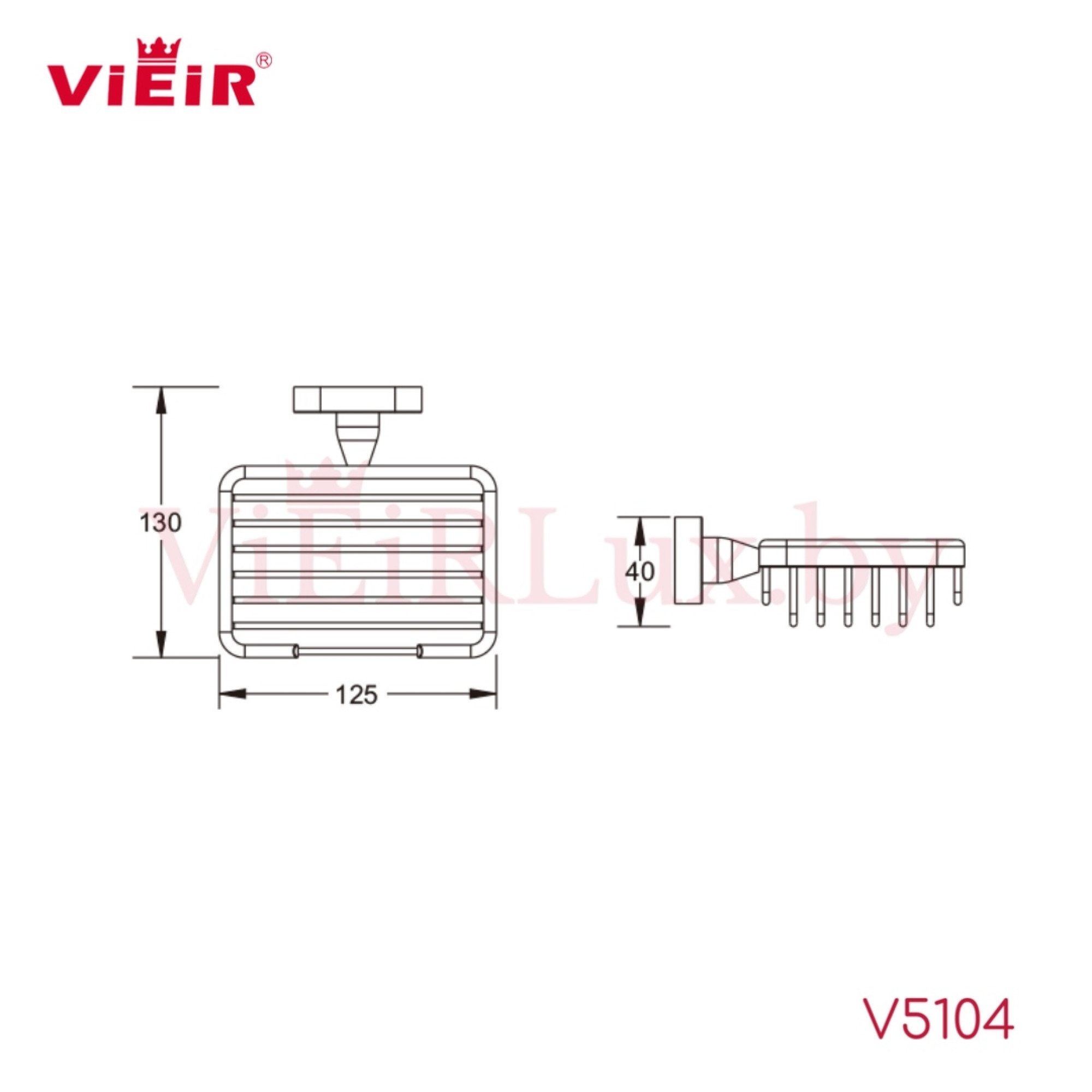 Мыльница Vieir 5104-G - фото2