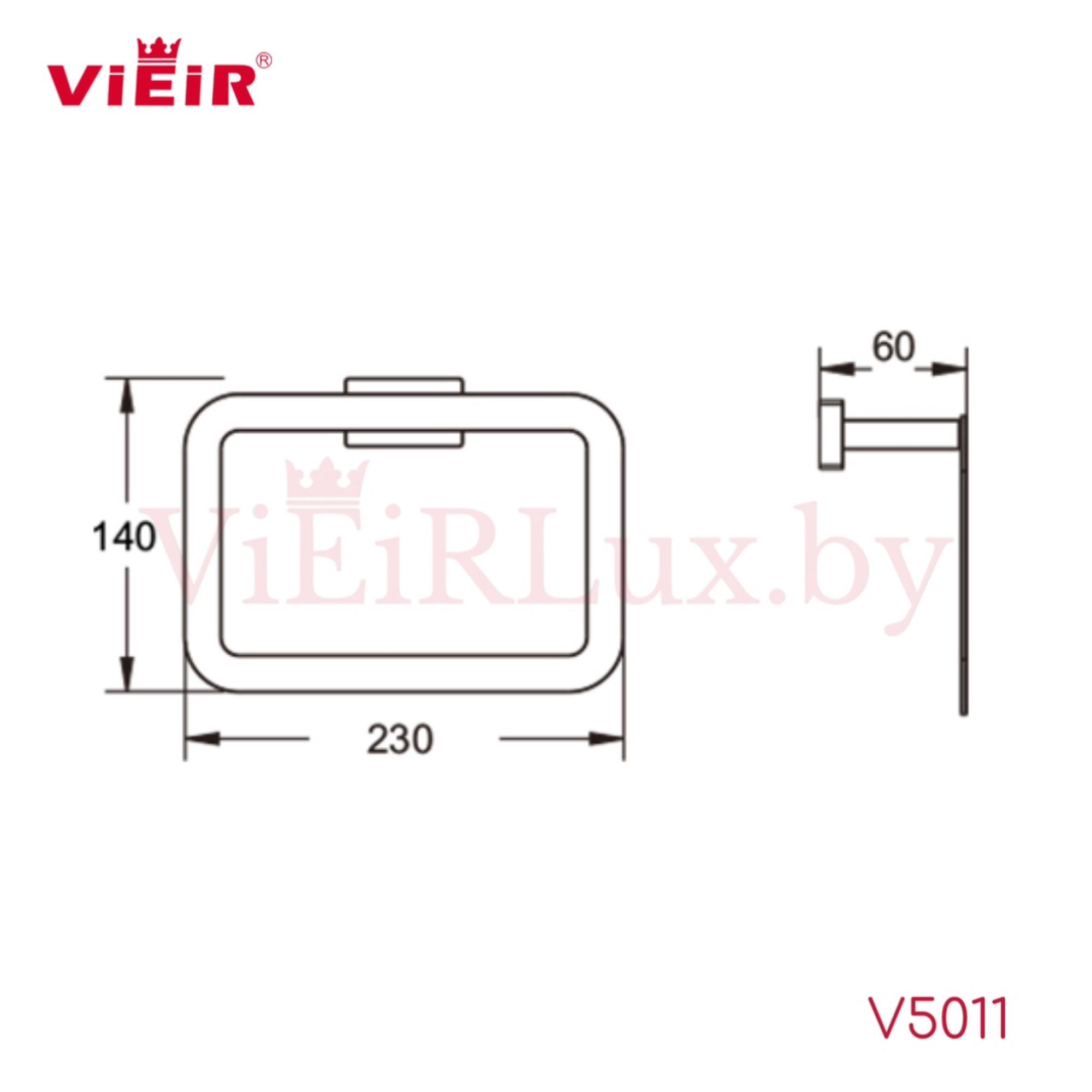 Полотенцедержатель Vieir 5011-C черный - фото2
