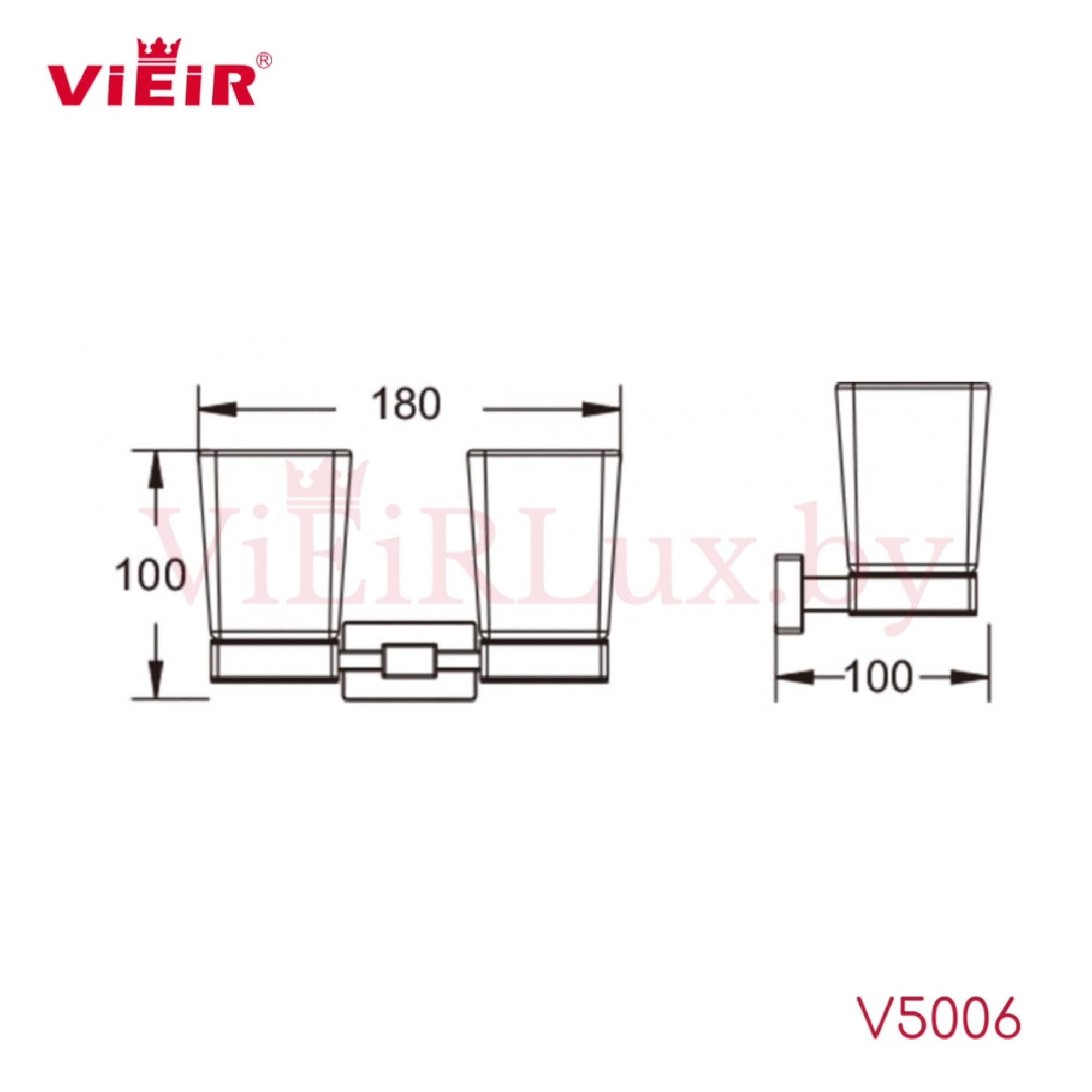 Стакан для зубных щеток Vieir 5006 - фото2