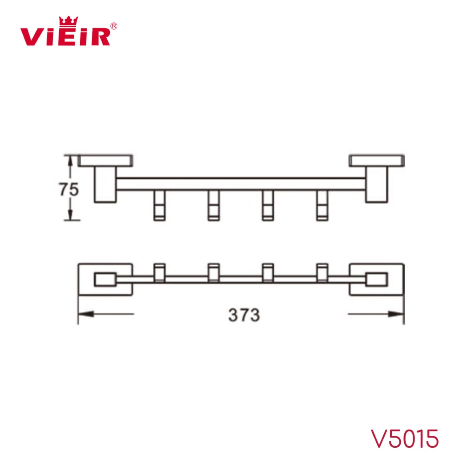Полотенцедержатель Vieir 5015-F - фото2
