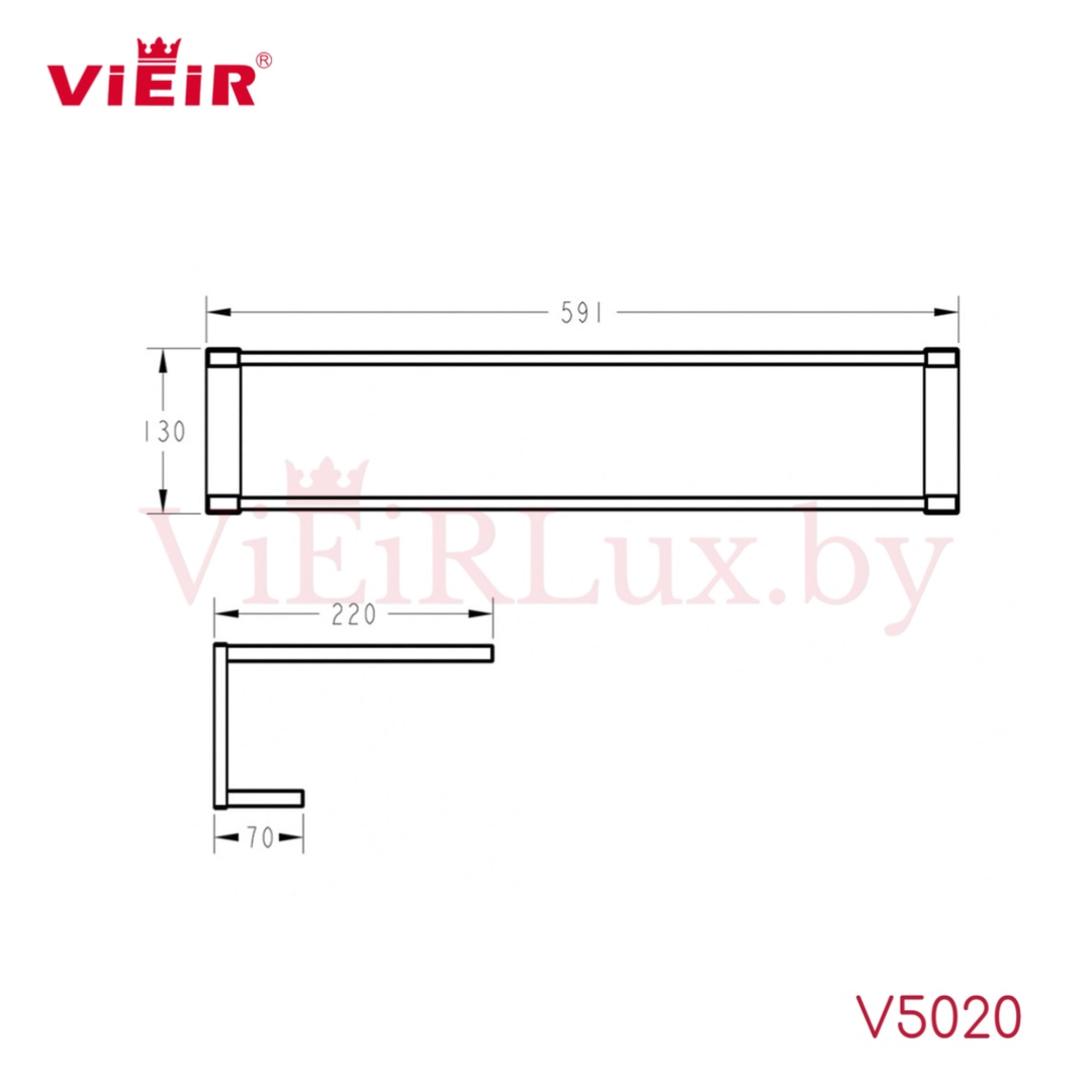Полотенцедержатель Vieir 5020-F - фото2
