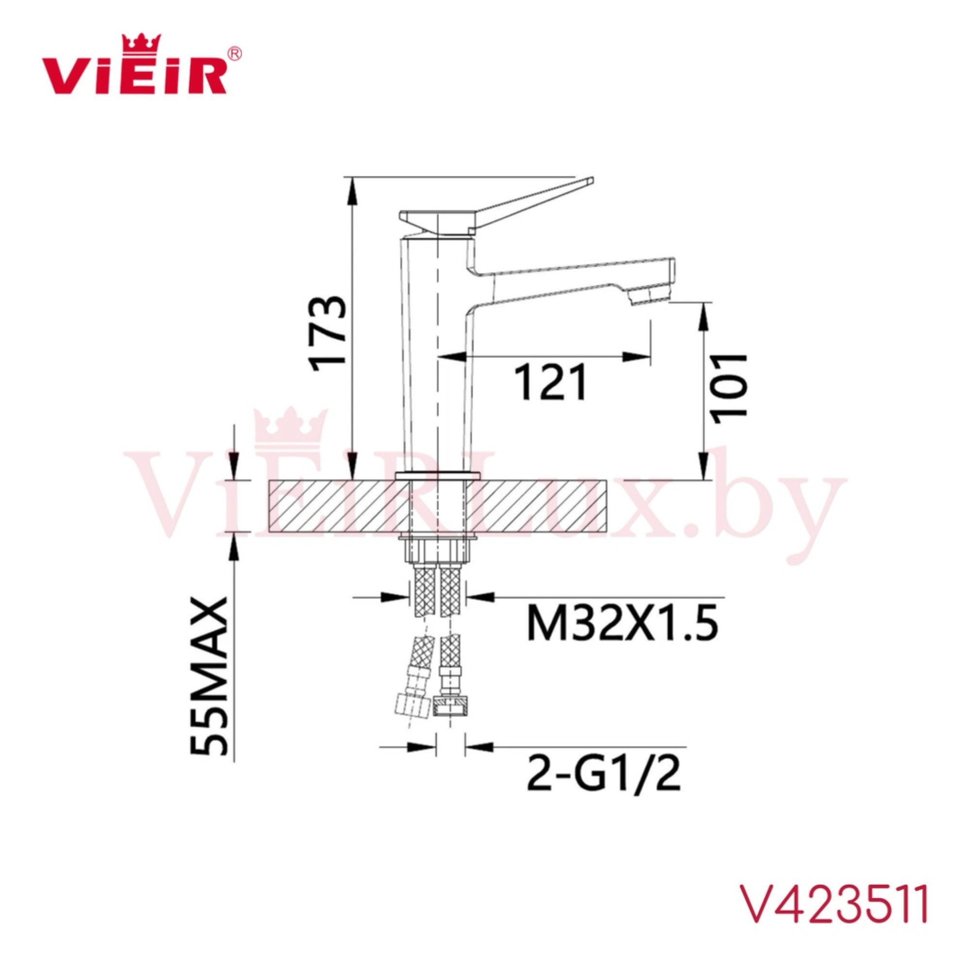 Смеситель Vieir V423511-G - фото2