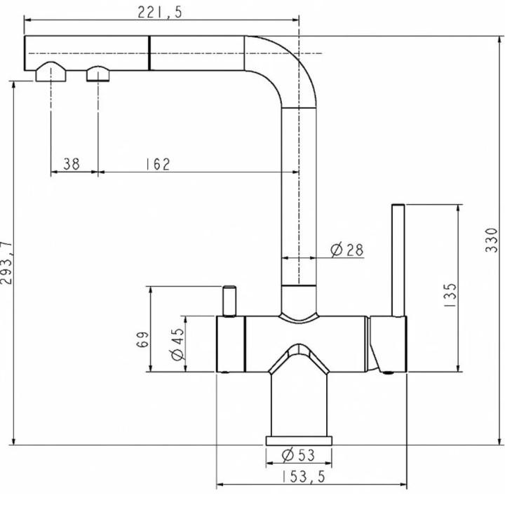 Смеситель Vieir V15058-S - фото5